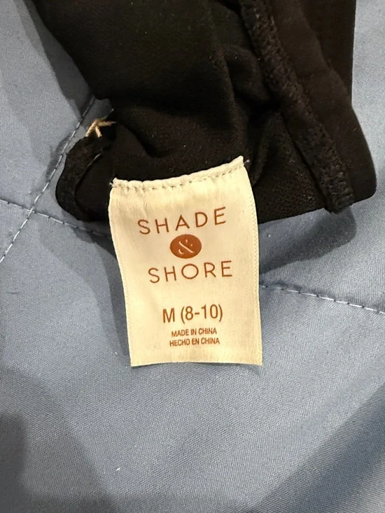 Deep V One-Piece black Swimsuit with Contrast Trim - Picture 3 of 3